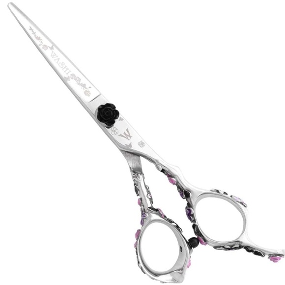 washi Other - Washi Beauty Black Rosebud Shear 5.5” Right Hand Jeweled Handles